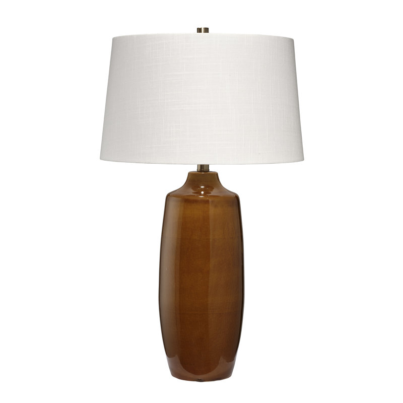 Toffee Ceramic Table Lamp, Cider Brown