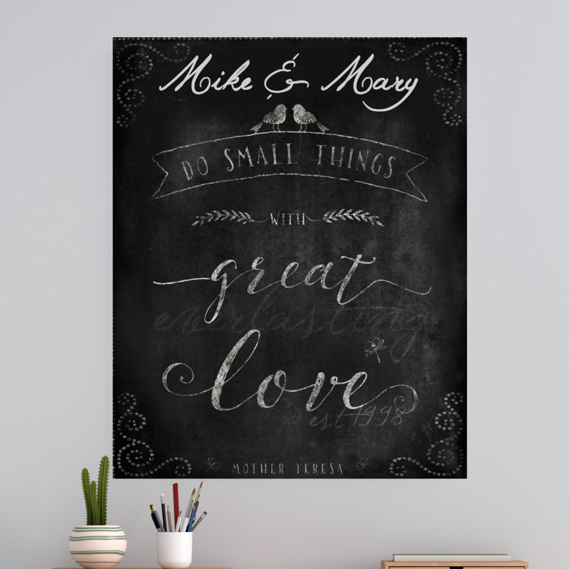Décalcomanie murale « do small things great love », Oui