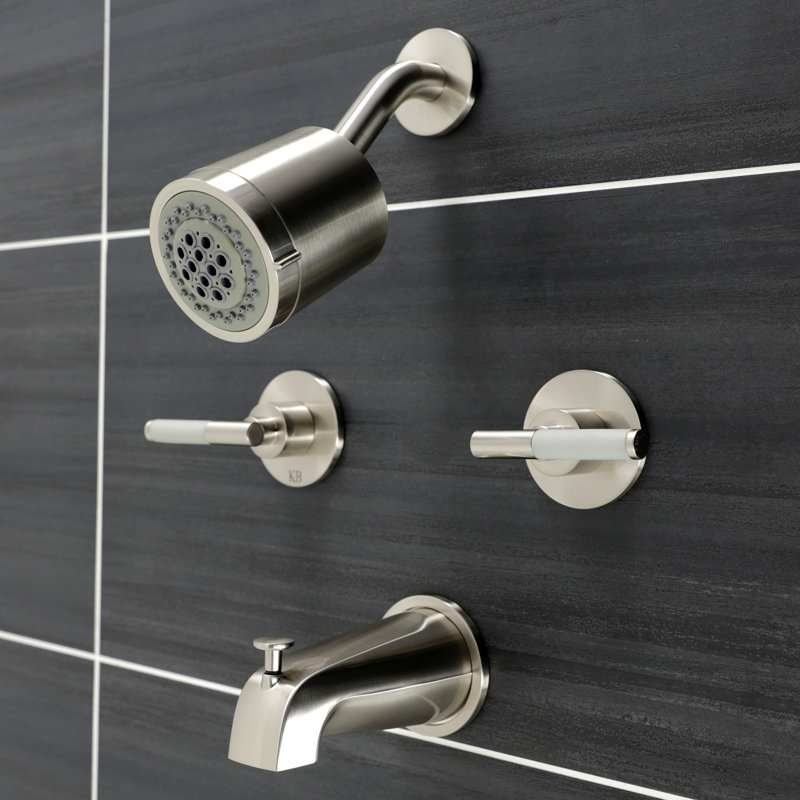 Robinet de baignoire et douche Kaiser, Nickel brossé