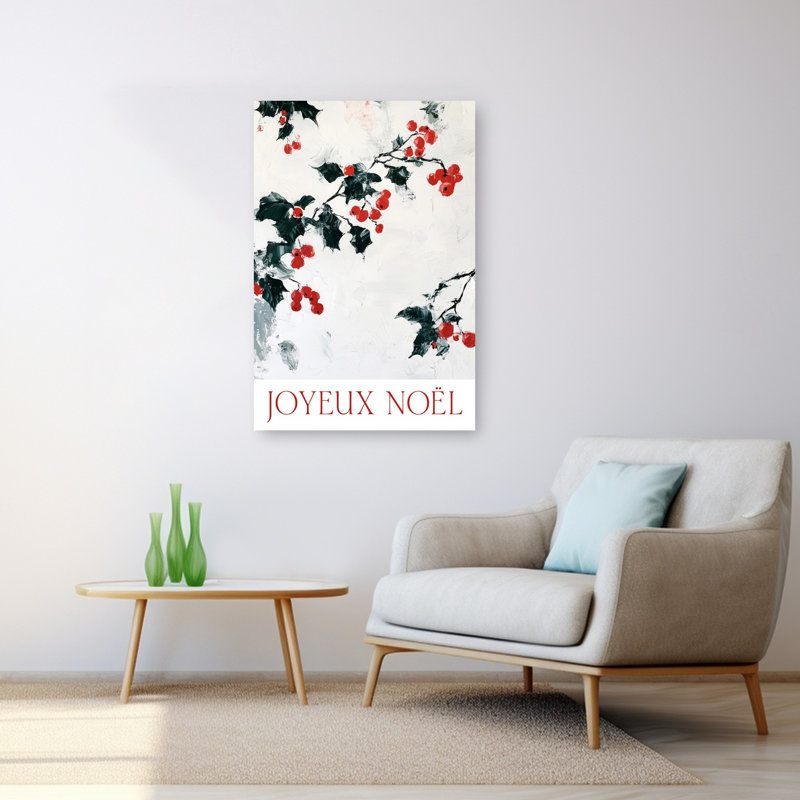 Joyeuxnoelno05, art contemporain abstrait nature, hiver, 48" H x 32" W