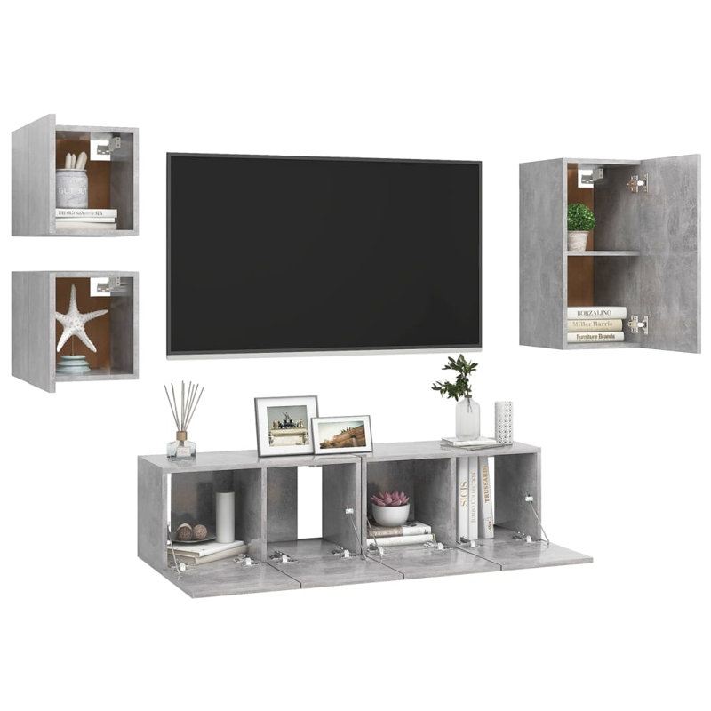 Gijs Unfinished Floating Entertainment Centre for TVs up to 88", Grey