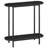2-Tier Small Entryway Table, 29.5" Thin Sofa Table With Storage, Behind Couch Table, Display Table,Rustic Brown And Black-2136012669