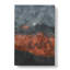 Moon Over The Red Mountains In Italy - Wrapped Canvas-56658284