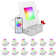 Luxrite 12-Pack 4 Inch Square Smart LED Recessed Lighting, RGBW Colour Changing, Wifi App Control, Voice Control With Alexa And Google Home, No Hub Required, 10.5W 700LM, CRI 90, IC Rated, Wet Rated