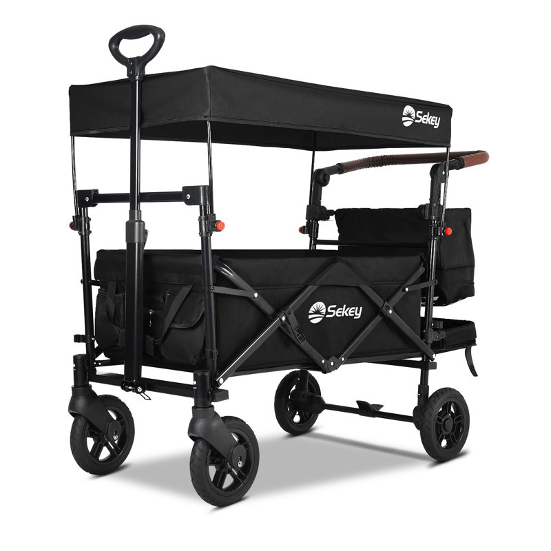 Foldable Garden Cart, Black