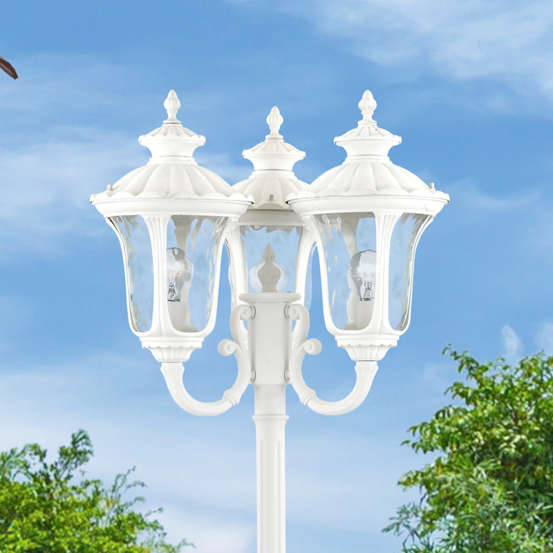 Allal Lamp Post (Full), Textured White