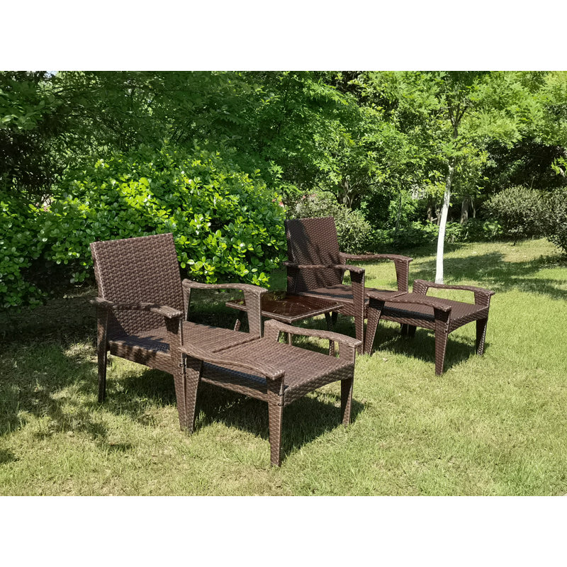 2 - Person Patio Conversation Set, Brown