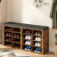 Banc d'entrée de ferme, banc de rangement pour chaussures, organisateur d'armoire à chaussures pour entrer dans le couloir de salon-1506127229
