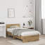 Vidaxl Bed Frame Without Mattress With Headboard Artisan Oak 75X190 Cm-1112222735-1112222733