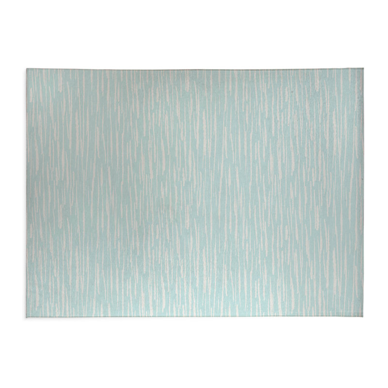 Spectrum Strands Indoor Doormat, 36" W x 60" L, Light Blue
