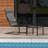 Outdoor Patio Bistro Including C Spring Chair And - Metal Construction For Porch, Lawn, Yard Quick Dry Textile, Breathable Fabric Mesh, Non-Slip Legs, Comfortable Armrest Motion . Metal, Textile.