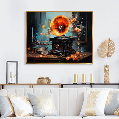 Phonographs Melody Unveiled - Music Canvas Wall Art