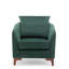 Upholstered Barrel Chair with Footstool-1488768573