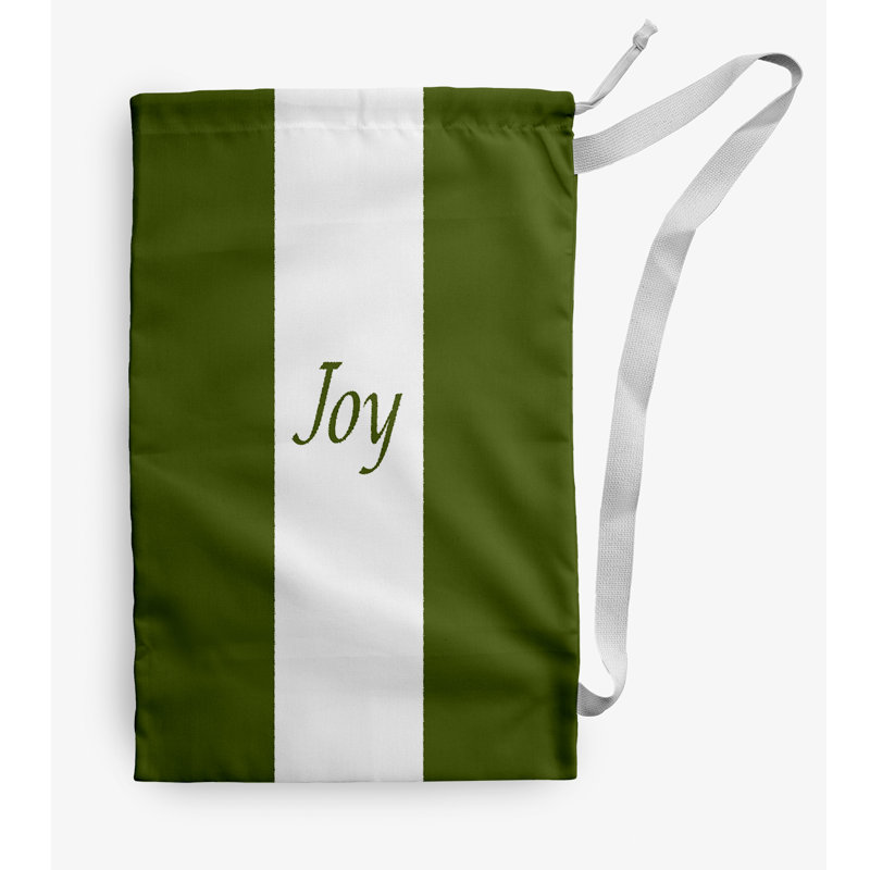 Fabric Laundry Bag with Handles, Small (29" H x 18" W), Olive