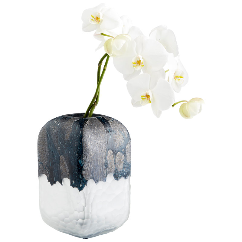 Bosco Glass Table Vase, 8" H x 7" W x 7" D