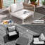 Ensemble de canapé modulaire d'extérieur 8 pièces avec table basse 8 pièces-128905669