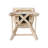 Decosmo Swivel Solid Wood Counter Stool