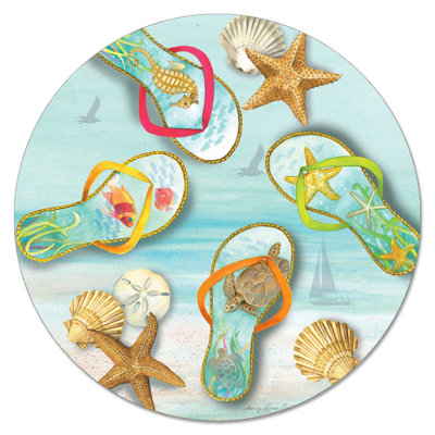 Plateau tournant Chigwell Blue Sea Flip Flops