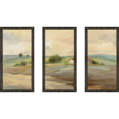 "Path To The Farm" par Silvia Vassileva, impression sur acrylique 3 pièces