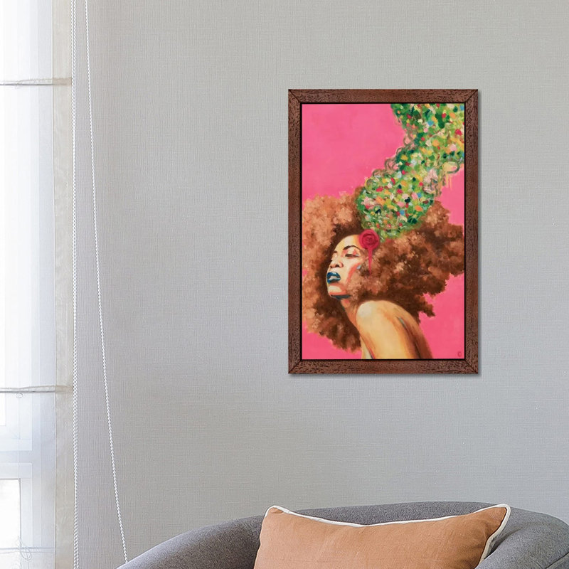 Baduizm by Alexander Grahovsky - Floater Frame Painting on Canvas, Brown Framed, 101.6 cm H x 66.04 cm W