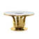 Pomfret 5 - Piece Marble Top Pedestal Dining Set