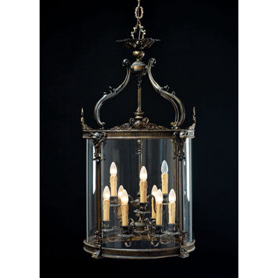 9 - Light Lantern Geometric Chandelier
