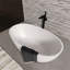 Baignoire de trempage autoportante à surface solide de 55 pouces-101995529