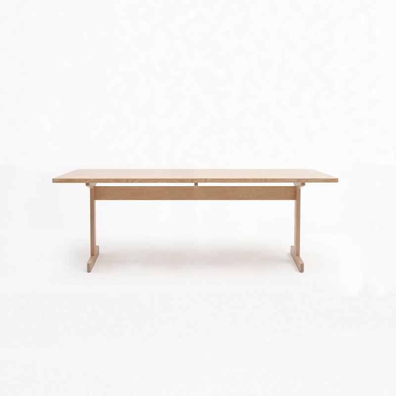 KufenKarl Solid Wood Dining Table, 29" H x 78.75" L x 32.75" D, Oak Nature
