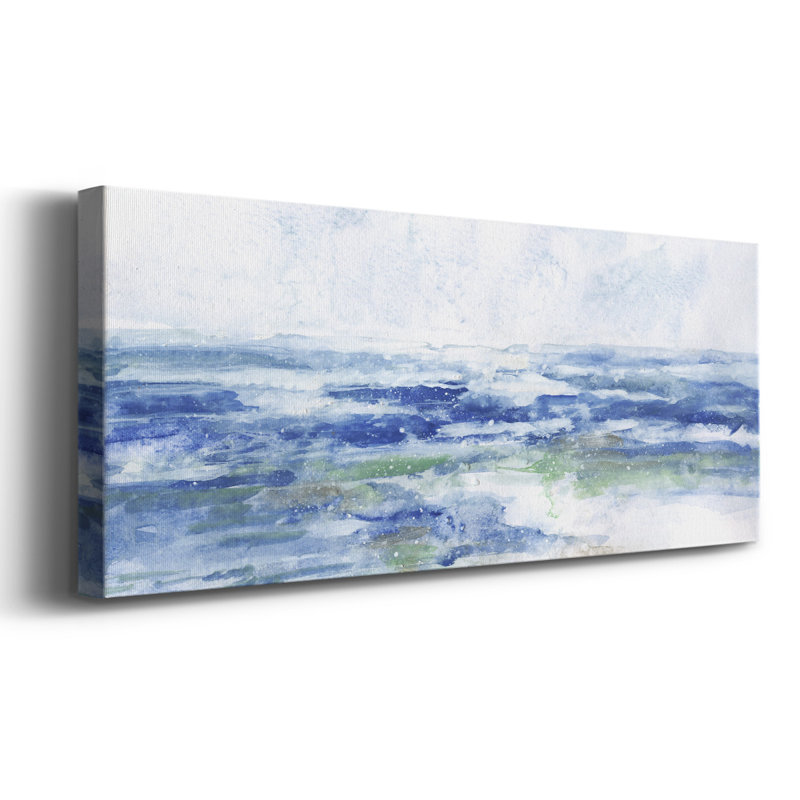 " Soft Ocean Waters I ", 8" H x 20" W x 1.5" D
