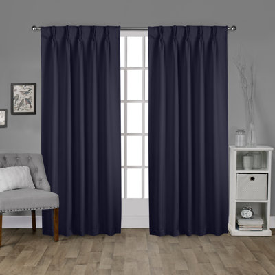 Sateen Room Darkening Curtain Pair