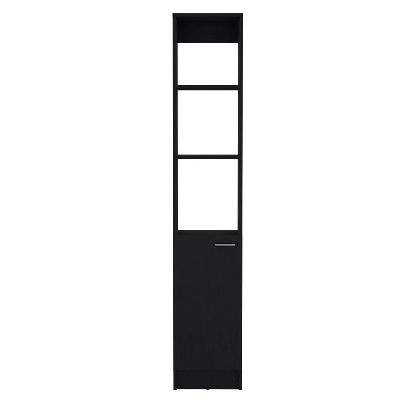 Parks Linen Bathroom Storage Cabinet With One Doors, Tall Bathroom Cabinet With 6 Shelves, For Bathroom, Living Room, Kitchen