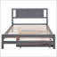 Lit plateforme double avec lit gigogne réglable