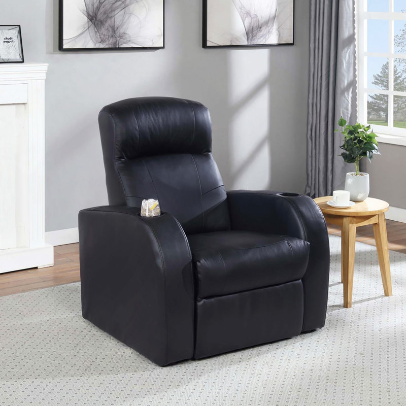 Fauteuil inclinable rembourré avec porte-gobelet