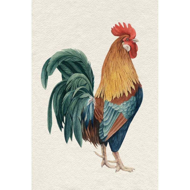 Rooster I by Grace Popp - Painting, Wrapped Canvas, 122 cm H x 81 cm W 