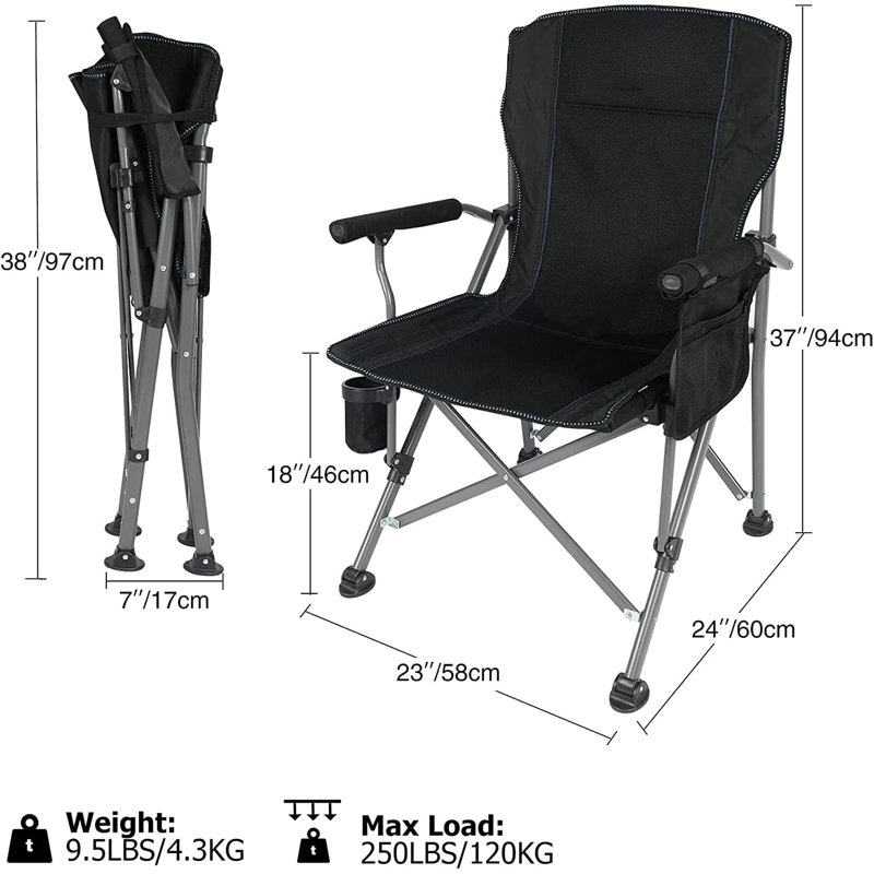 Chaise de camping pliante Ralisha