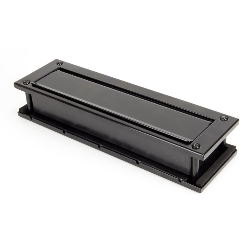 Metal Mail Slot, Black