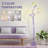 Vintage 3 Heads Flower Floor Lamp for Living Room,3 Color Modes LED Modern Corner Standing Lamp-1877747895