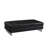 Strissel 63" Brown and Silver Faux Leather Tufted Ottoman-105649593