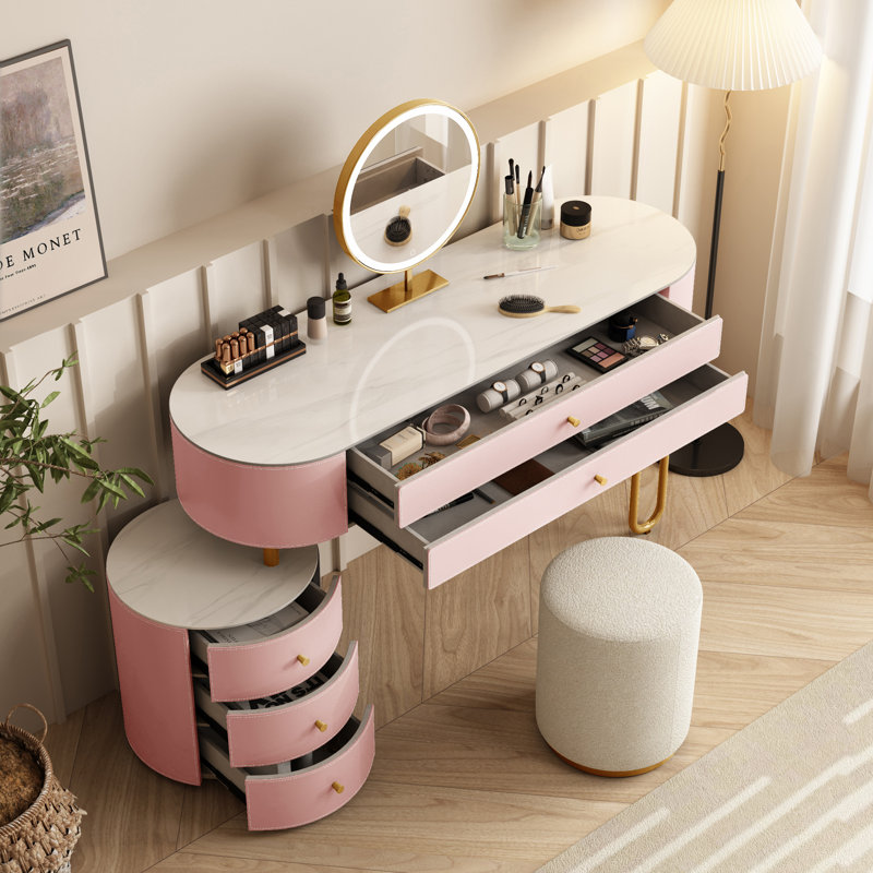 Meubles-lavabos, Rose/Or