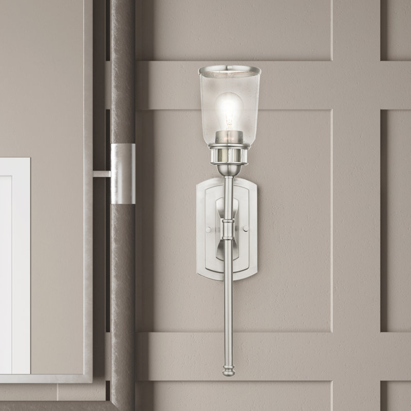 Leboeuf Dimmable Bath Sconce, Brushed Nickel