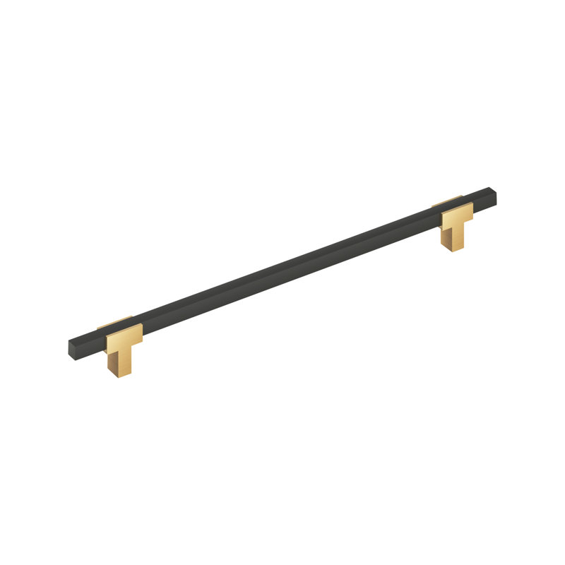 Poignée barre Urbanite, 18", Champagne Bronze/Matte Black