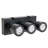 Sunjoy Black Adjustable LED Spotlight with Remote, Battery-Powered 9W Ceiling Light with Magnetic Mount