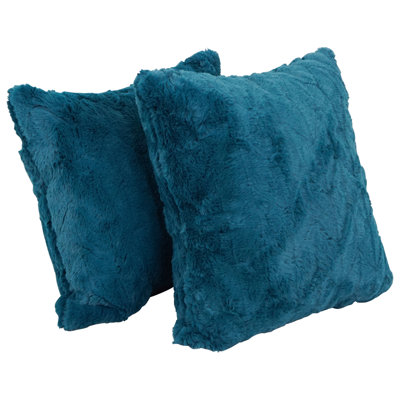 Coussins en fourrure de polyester 53_17 pouces