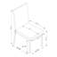 2pcs Black Faux Leather Upholstered Transitional Dining Chairs For Practical Home Elegant