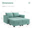 Canapé modulaire convertible avec méridienne réversible Manusite-595962098