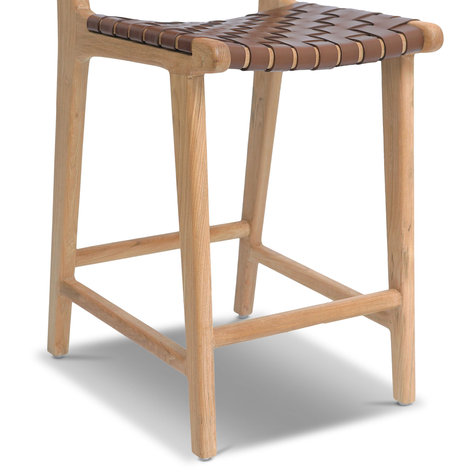 25" Bar Stool, Brown/Natural