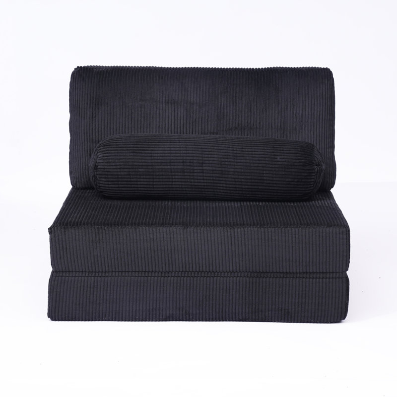 Canapé modulaire pliable Castle, Noir