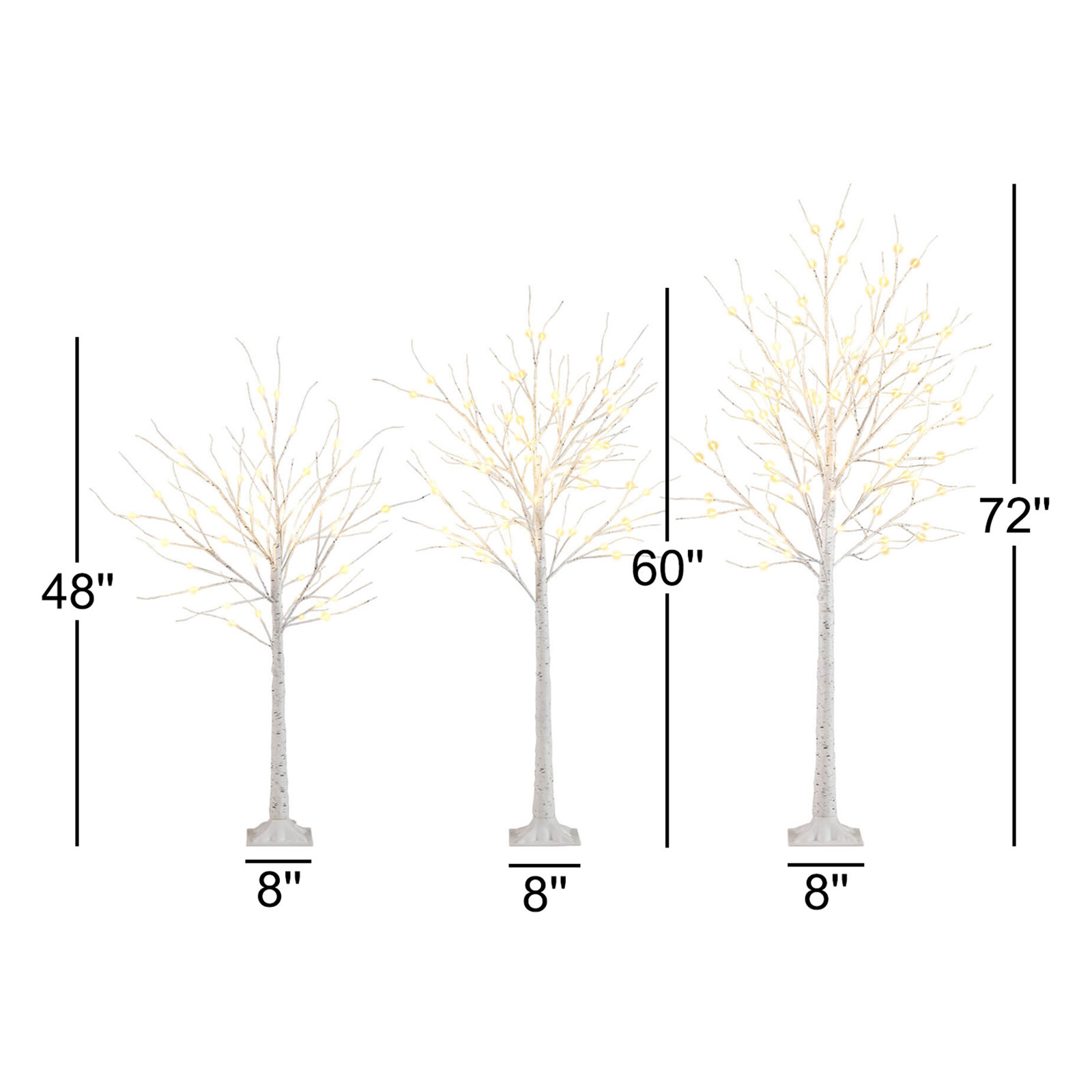 White 6' Pre-Lit Christmas Tree