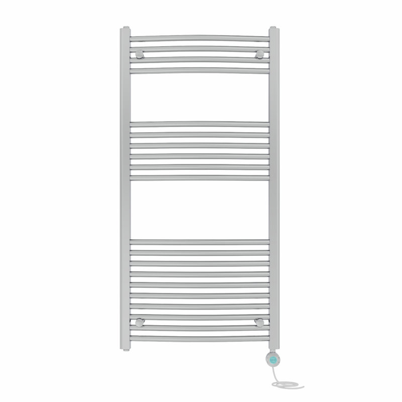 Curved Towel Rail Heated Towel Rails, 120" H x 60" W x 5.6" D, Chrome