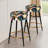 Modern Boho Paisley Pattern - Paisley Bar Stools Set Of 2